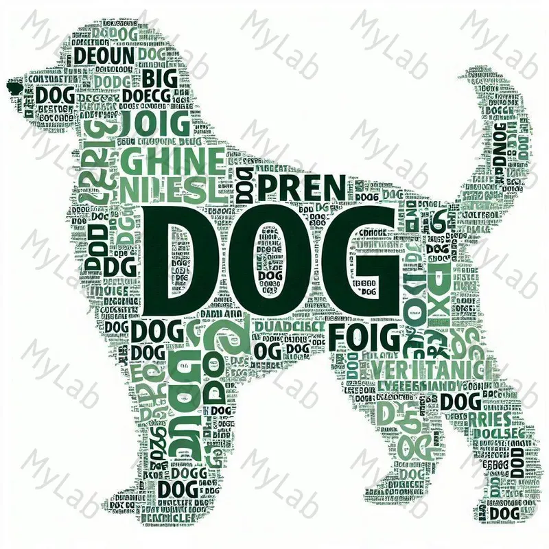 Calligram Words Animals