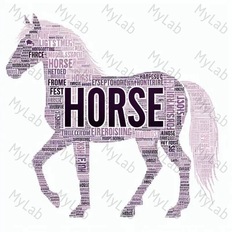 Calligram Words Animals