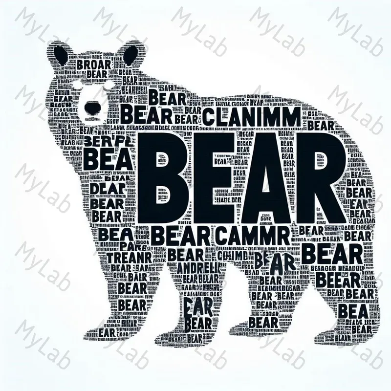 Calligram Words Animals