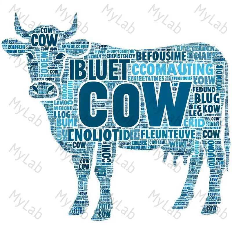 Calligram Words Animals