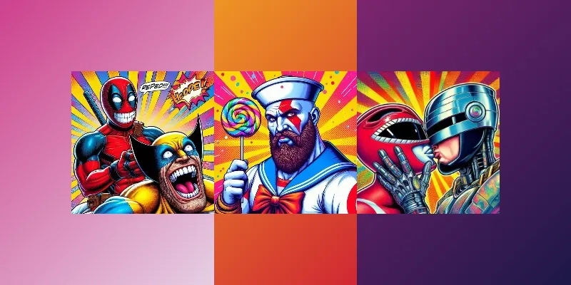 Pop Art Iconic Mad Memes generated by undefined
