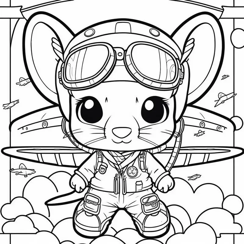 Animals At Work Children Coloring Pages