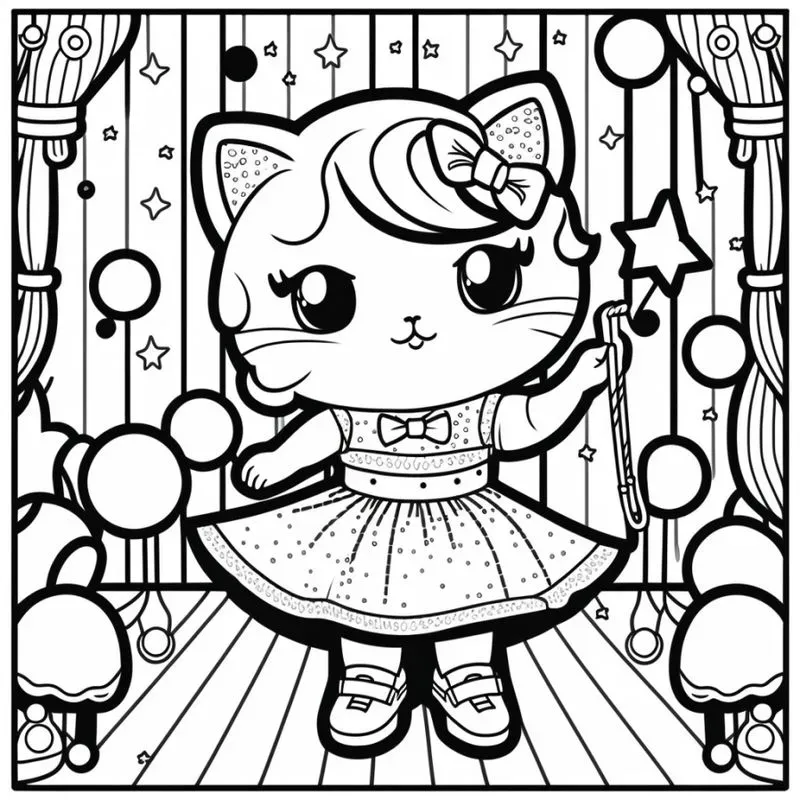 Animals At Work Children Coloring Pages