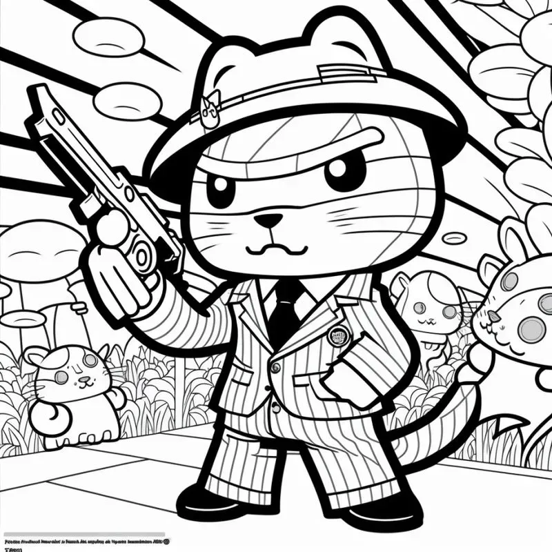 Animals At Work Children Coloring Pages
