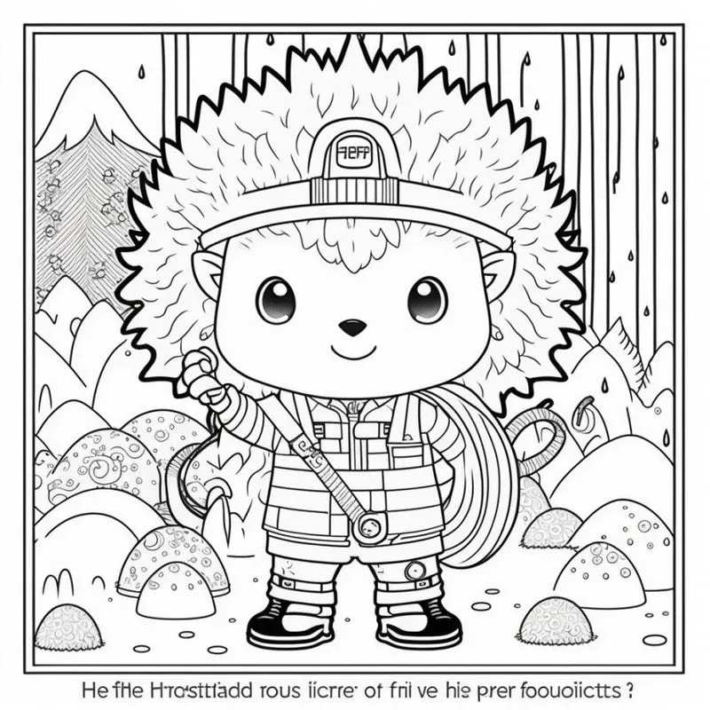 Animals At Work Children Coloring Pages