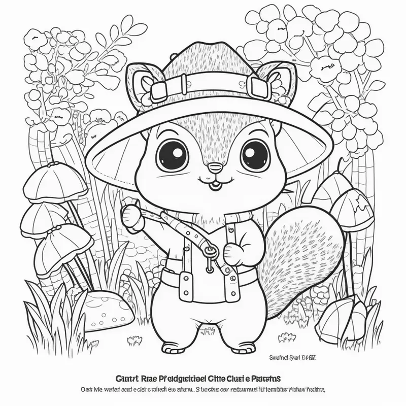 Animals At Work Children Coloring Pages