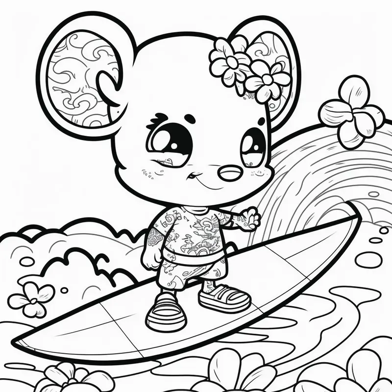 Animal Athletes Coloring Pages For Kids
