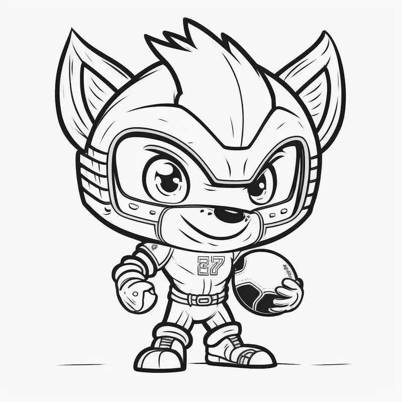 Animal Athletes Coloring Pages For Kids