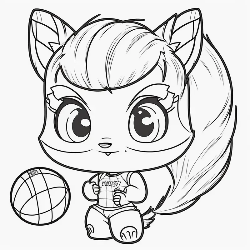 Animal Athletes Coloring Pages For Kids