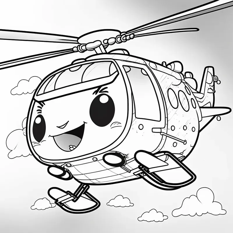 Cute Vehicle Coloring Pages For Kids