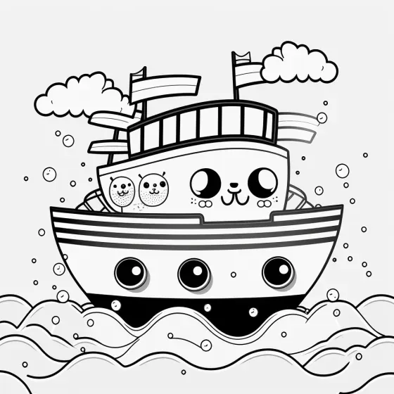 Cute Vehicle Coloring Pages For Kids