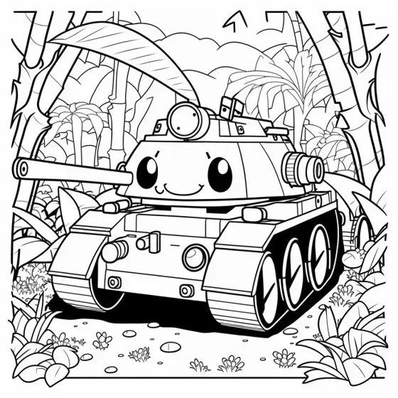 Cute Vehicle Coloring Pages For Kids