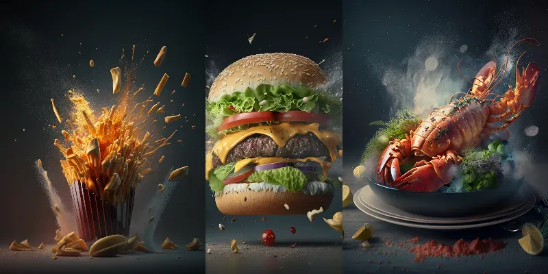 Cinematic Food Ads generated by undefined