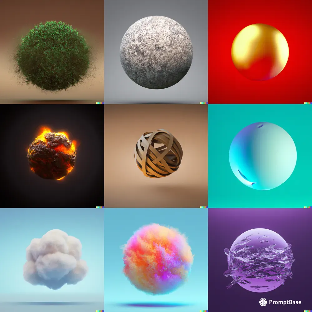 3D Sphere Renders
