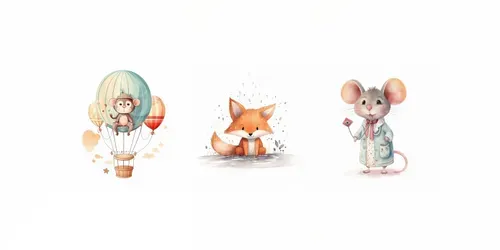 Fairy Tales Cute Animals generated by midjourney