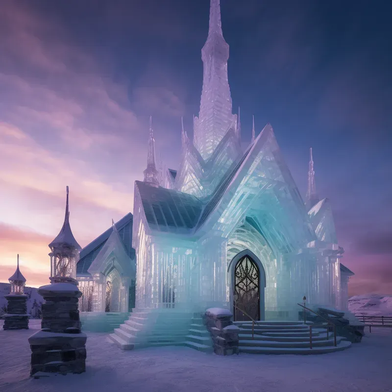 Transparent Ice Sculptures