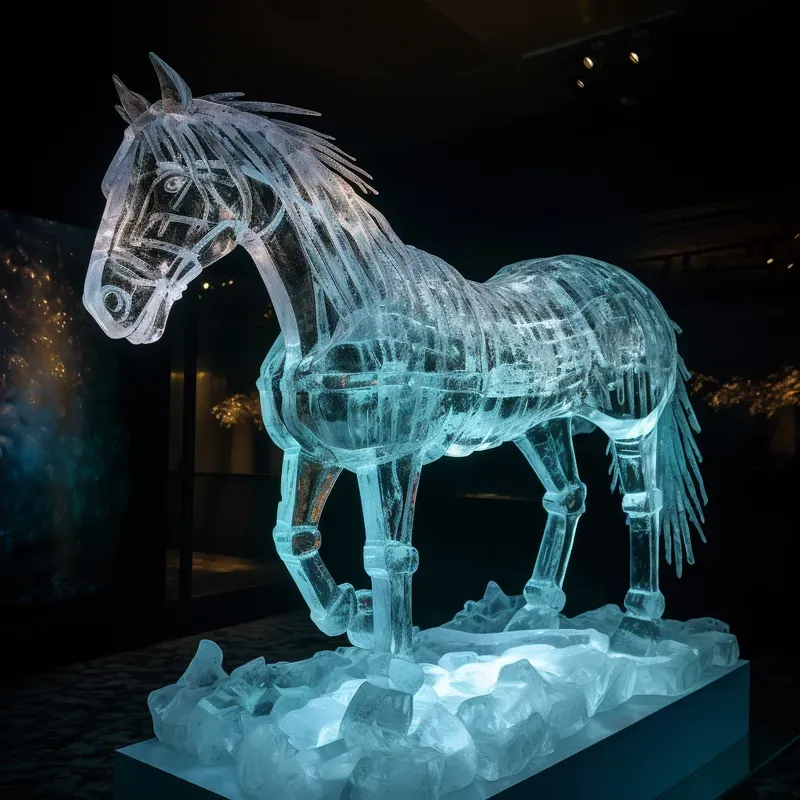 Transparent Ice Sculptures