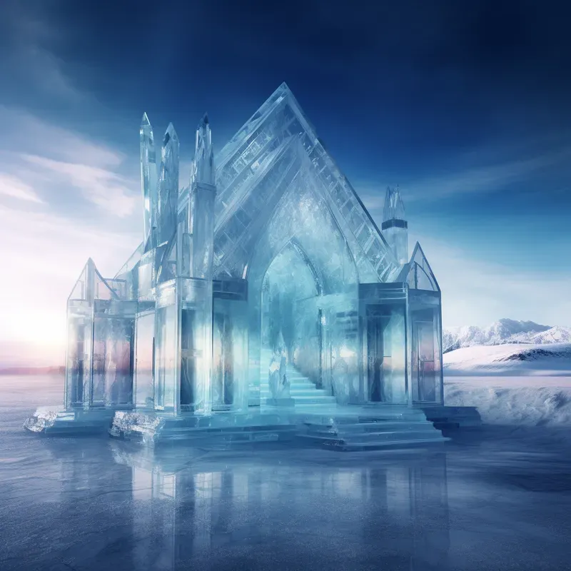 Transparent Ice Sculptures