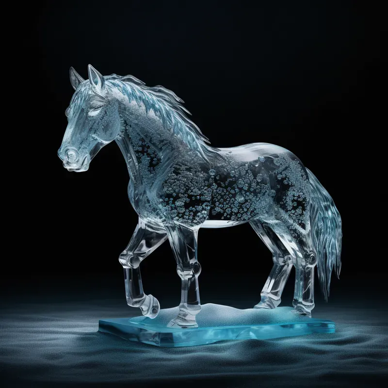 Transparent Ice Sculptures