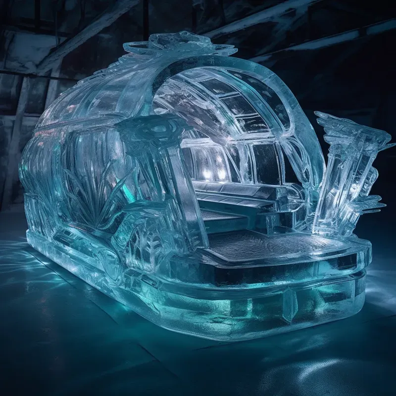Transparent Ice Sculptures
