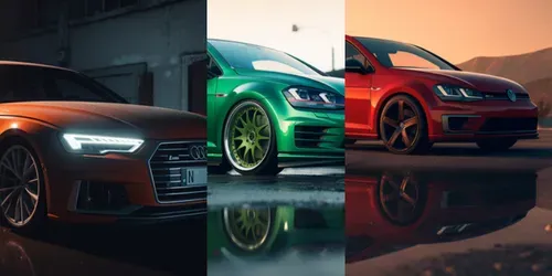 Realistic Car Wallpapers generated by midjourney