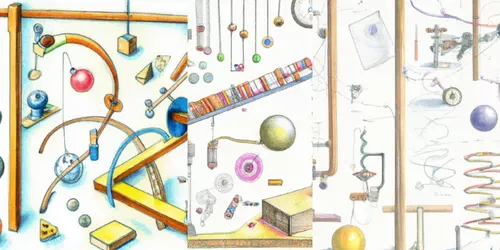 Complicated Machine Sketches generated by dalle