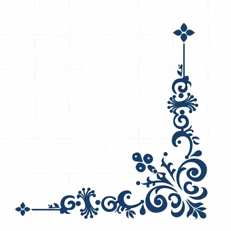 Vintage Style Corners For Card Decorations