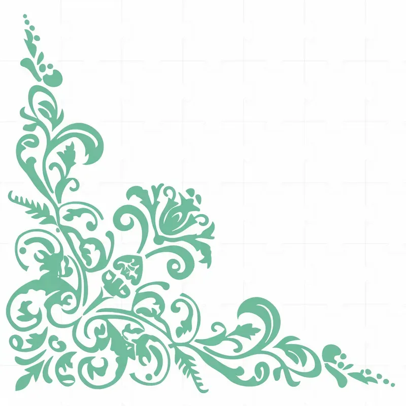 Vintage Style Corners For Card Decorations