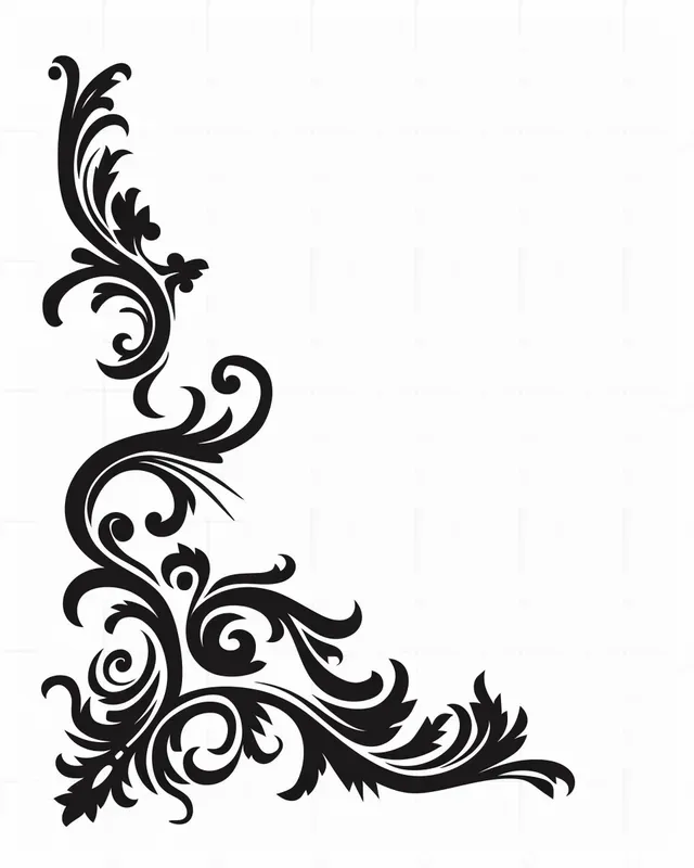 Vintage Style Corners For Card Decorations