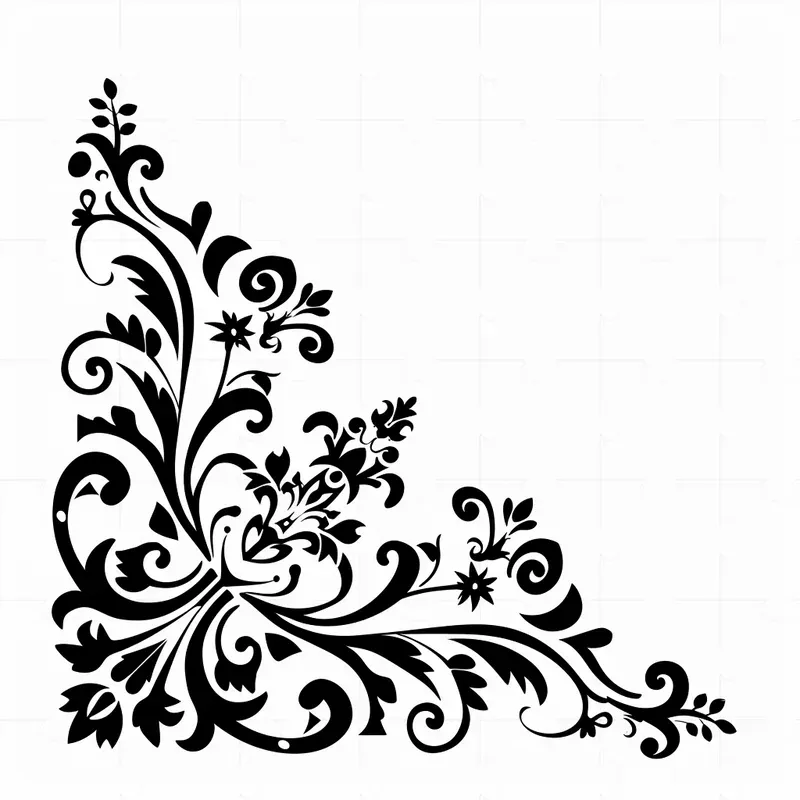 Vintage Style Corners For Card Decorations