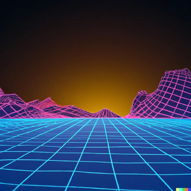 80s Styled Landscape