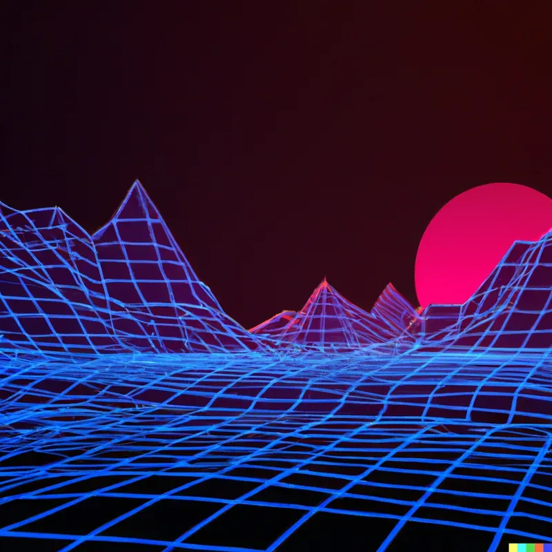 80s Styled Landscape
