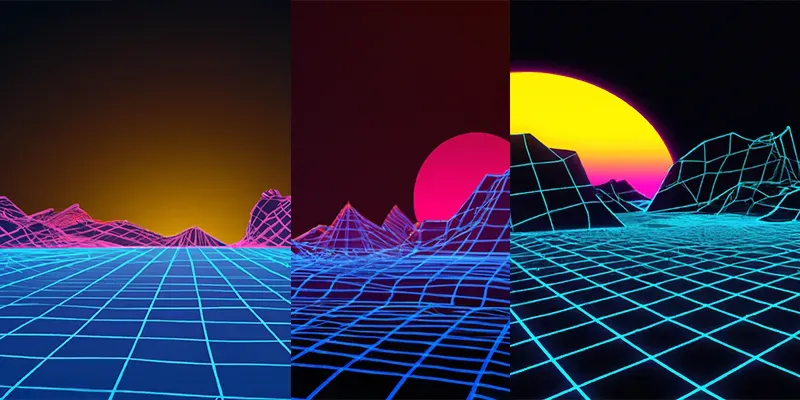 80s Styled Landscape generated by undefined