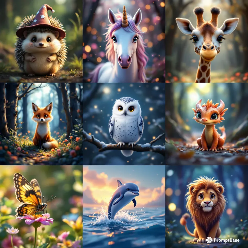 Realistic Cartoon Style Images