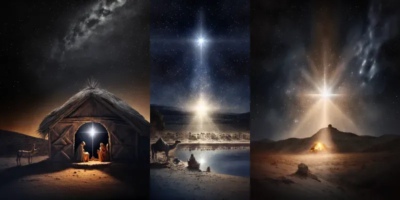 Nativity Scene Christmas Adverts generated by undefined