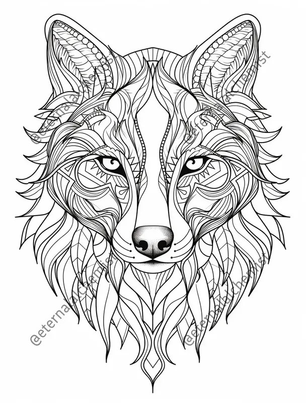 Animal Mandala Coloring Pages