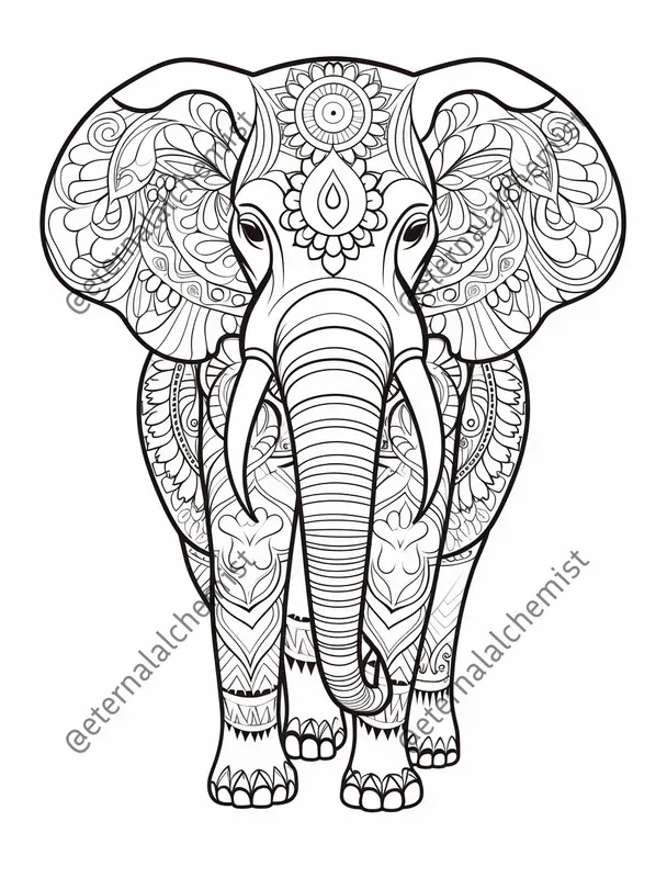 Animal Mandala Coloring Pages
