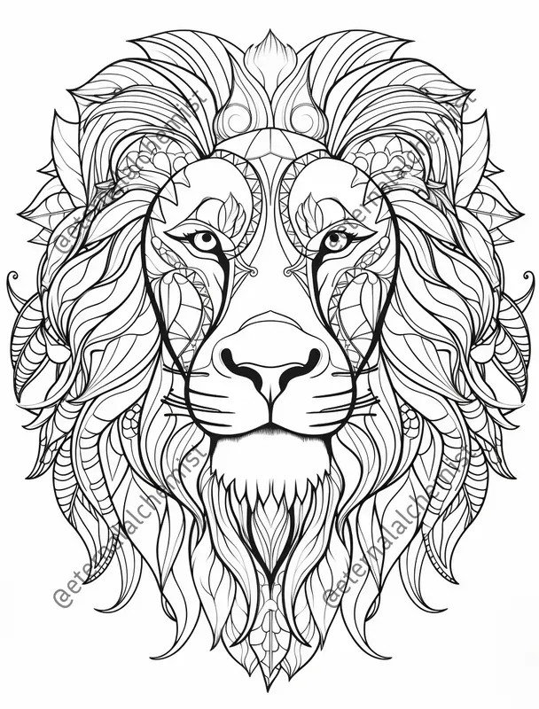 Animal Mandala Coloring Pages