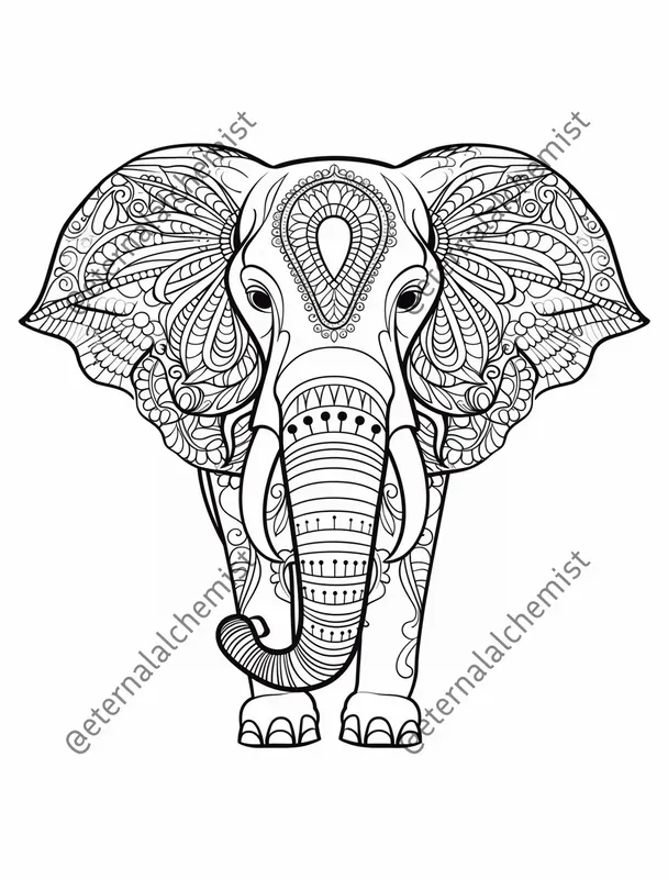 Animal Mandala Coloring Pages
