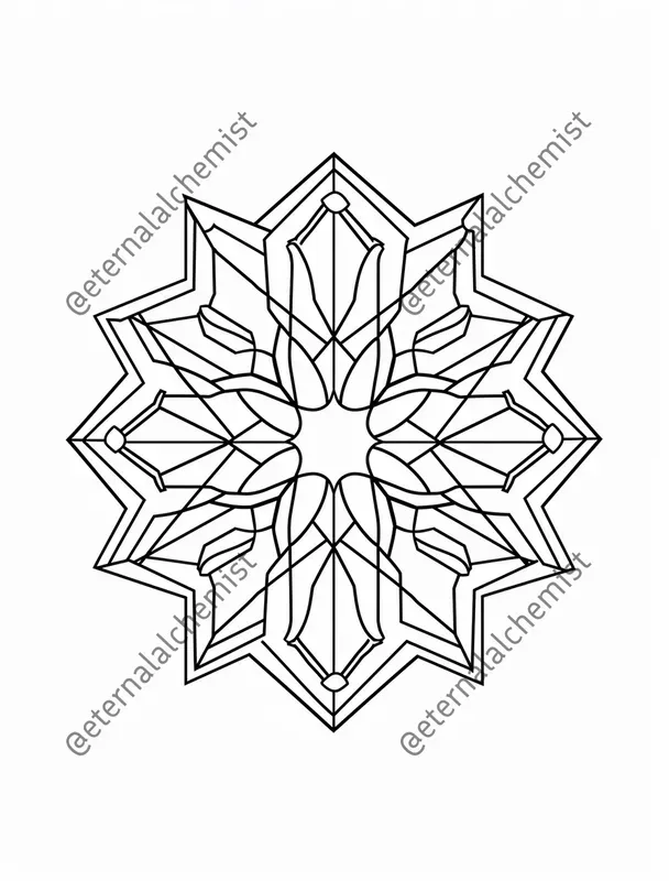 Snowflake Coloring Pages