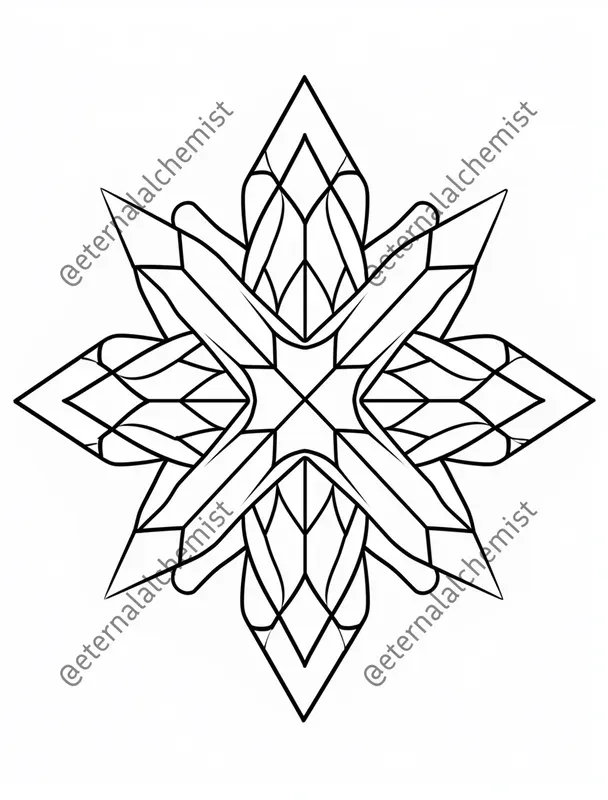 Snowflake Coloring Pages
