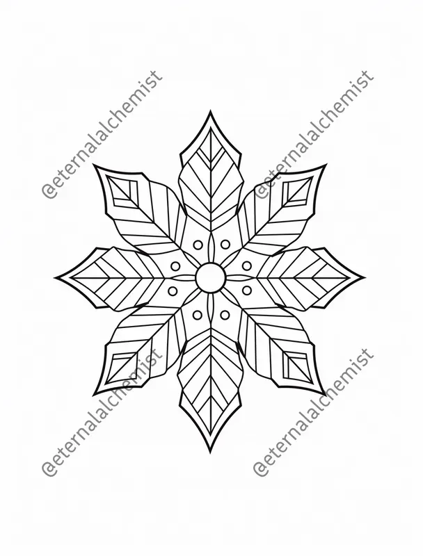 Snowflake Coloring Pages
