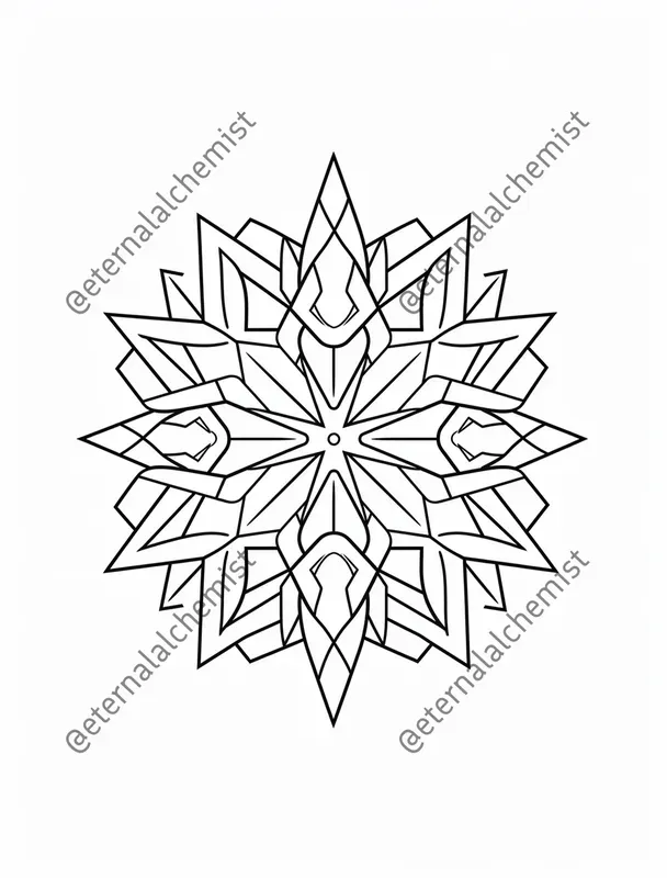 Snowflake Coloring Pages