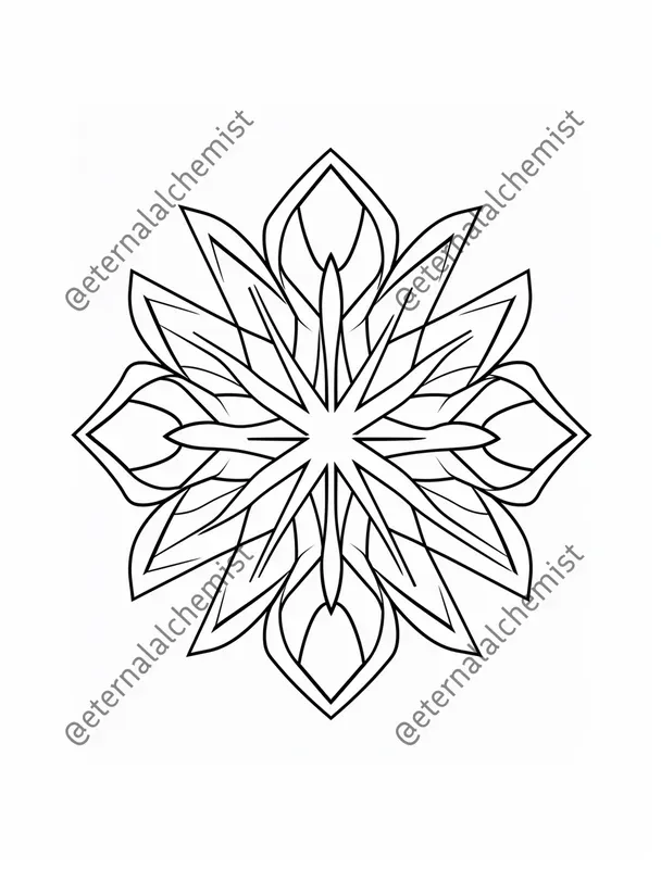 Snowflake Coloring Pages