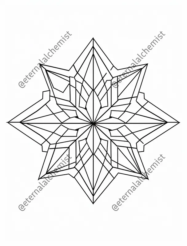 Snowflake Coloring Pages