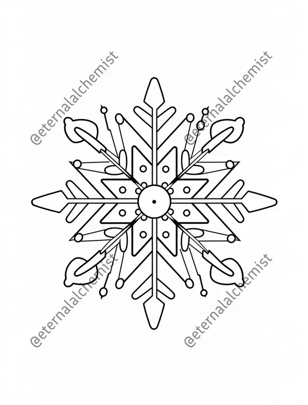 Snowflake Coloring Pages