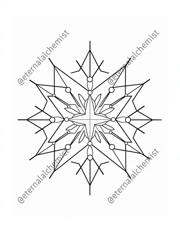 Snowflake Coloring Pages