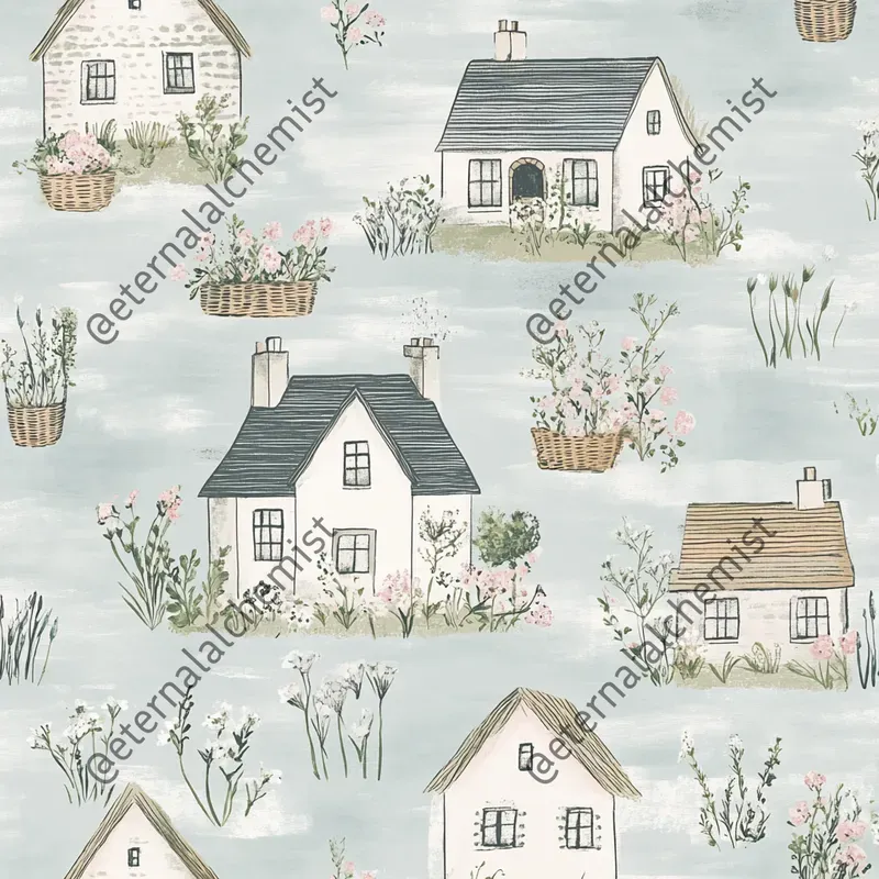 Cottagecore Countryside Scrapbook Pages