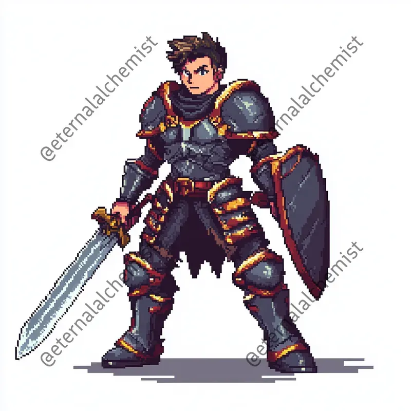 Retro 16-bit Tactical RPG Characters