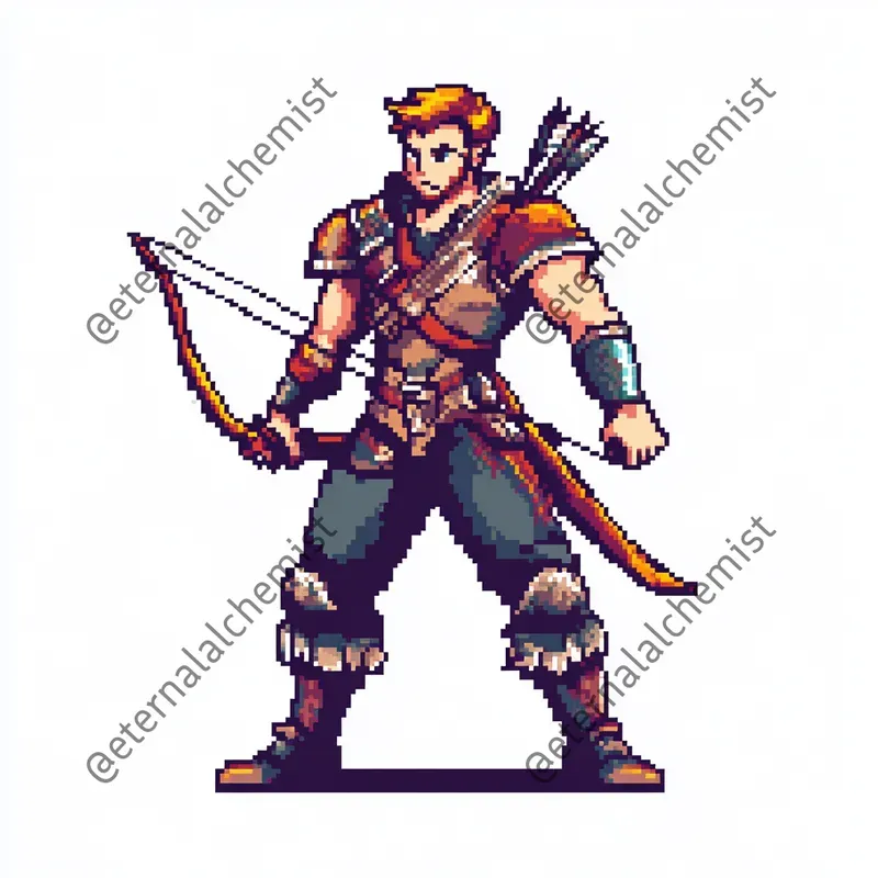 Retro 16-bit Tactical RPG Characters